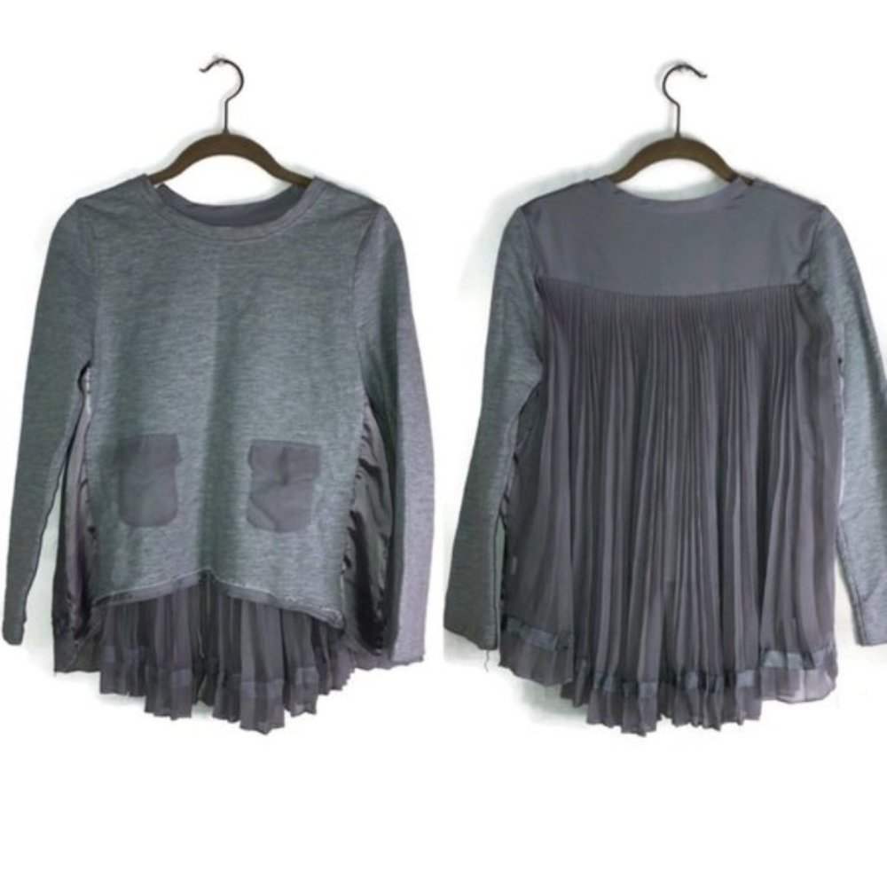 STELLA MCCARTNEY high low accordion pleat